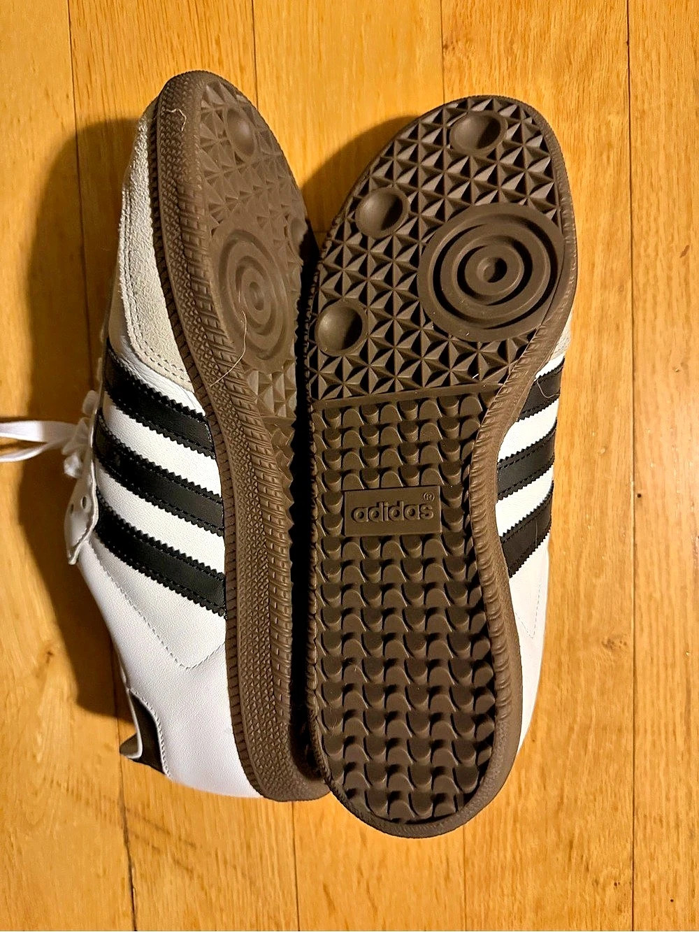 adidas Samba OG Cloud White Core Black Sneakers in White & Black - Picture 4 of 4